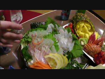 【にしやんFC】釣った真鯛とヒラメで刺身等色々調理してみた！