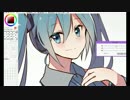 初心に帰って初音ミクちゃんを描いた