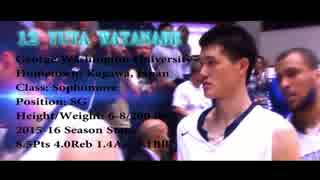 【NBAに一番近い日本人選手】Yuta Watanabe - George Washington 2016 H...