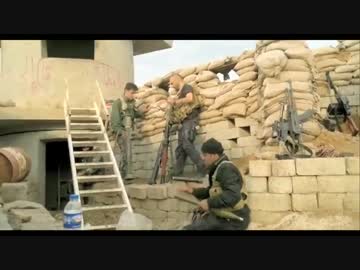 ペシュメルガ＆外国人義勇兵  IS装甲車を撃破