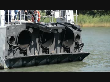 魚雷艇　Ｔ121スピカ　エンジン始動