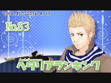 AxisPowersヘタリアランキング　№83（4/7～4/13）
