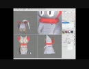 xismoでモデリング　アニメ日常　の阪本さん