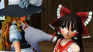 【東方】心安らぎたいときのレイマリ【MMD】