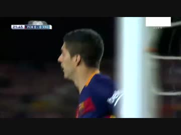 【15/16LaLiga】バルセロナvsバレンシア