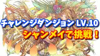 【パズドラ】チャレンジダンジョン(28)LV.10にシャンメイで挑戦！