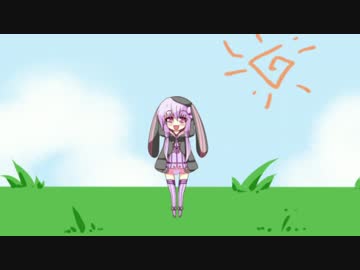 マイクラ動画冒頭の挨拶の動きをするゆかりさん。