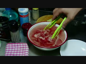 肉うどんの肉（仕込み）