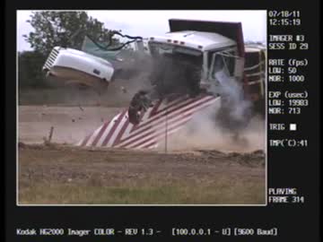 交通バリケードの性能テスト