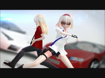 【東方偶像郷 MMD】セクシーな女刑事VSカッコイイ車泥棒『HYBIRD』