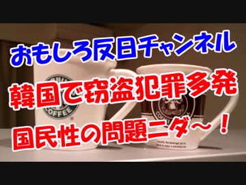 【韓国で窃盗犯罪多発】 国民性の問題ニダ～！