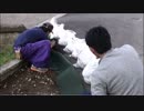 【熊本有志の集ひ】Ｈ28/4/11 敬神党五士自刃遺蹟に防草シートを敷設