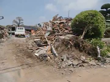 熊本地震で発生した益城町の被害状況