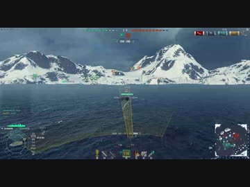 【WoWs】駆逐艦で楽しくプレイ　陽炎動画テスト　【分艦プレイ動画】