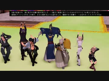 【MMD刀剣乱舞】刀剣男士53振り入手順で阿波踊り【モーション配布あり】