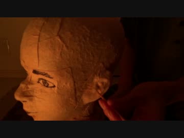 ダミーヘッドに耳かきしてみた（横視点）【えだまめ君】