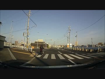 大阪の孤独なDQN暴走族 蛇行運転＆信号無視 1人でイキっててワロタｗｗｗ