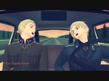 【APヘタリアMMD】長距離ドライブ兄弟その２【トレス】
