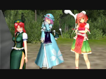 【東方MMD紙芝居】門番とピンクの訪問者