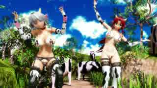 【東方MMD】２人の牛娘でWAVE 「咲夜、美鈴」