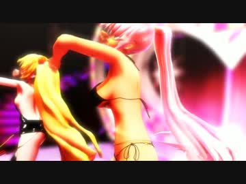 【MMD】Tda式 Luka.Rin.Neruで BURNING【柿チョコver】