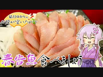 結月ゆかりのお腹が空いたのでVol.7 「ニシンのお刺身食べましょう」