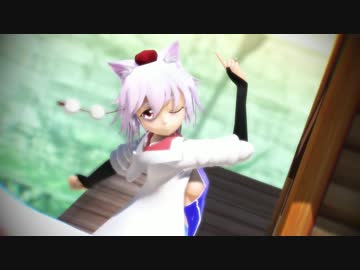 【MMD】犬走椛さんでアンチグラビティーズ【AH学園水着】