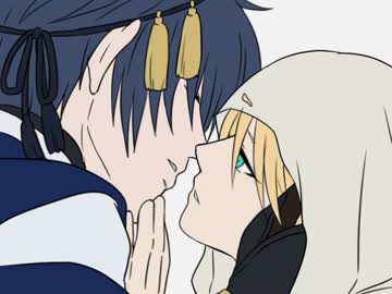 【腐向け】ｎ番煎じ・みかんばでキス唾【刀剣乱腐】