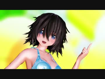 【MMDシュタゲ】まゆしーが水着でドーナツホール