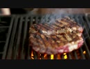 STEAKS WITH CHILI BUTTER AND PARMESAN HASSELBACK POTATOES