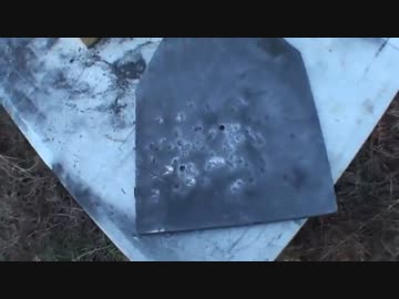 防弾プレートに5.56mmを90発撃ってみる