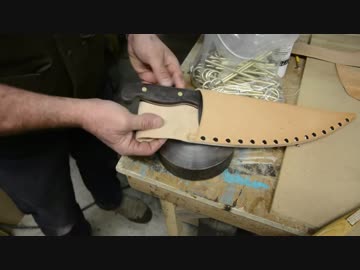 古い丸鋸刃から巨大ナイフを作る２