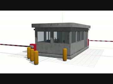 【MMD-OMF6】どこでも検問所【モデル配布】