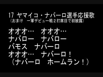 千葉ロッテマリーンズ　ヤマイコ・ナバーロ選手コール＆応援歌