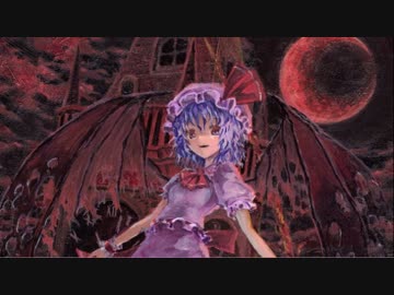 レミリア・スカーレットを油絵で描いてみた【例大祭参加！】