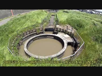 白岩寺幹線円筒分水工（静岡県島田市）