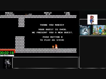 【ゆっくり】mari0　RTA　any%　2：18　
