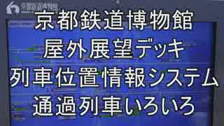 京都鉄道博物館 屋外展望デッキからの風景＆列車位置情報システム