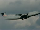 米空軍　C-5A　Gyalaxy 離陸音　【バイノーラル録音】