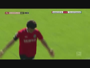 【今季5得点目清武弘嗣】第33節 ハノーファー vs ホッフェンハイム