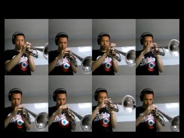 ジョジョ4部OP「Crazy Noisy Bizarre Town」を全部トランペットで