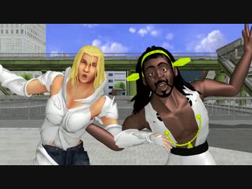 【MMD】ジャマイカン with イーノック、街中で「奈良の春日野」披露！