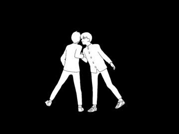 【手描き】モブサイコ主要キャラ（+2Pカラー）が踊ってる