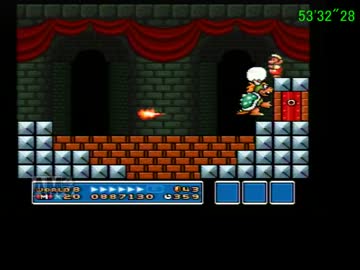 【SFC】スーパーマリオブラザーズ３　笛無しTA  53分59秒　W8　6/6