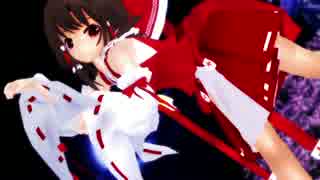 【MMD】新霊夢さんをミニスカにしてみた～PINK CAT～