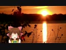 秋の夕暮れのポストロック神社