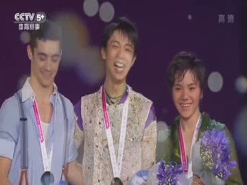 CCTV5+  最優秀外国人選手賞 羽生結弦 【翻訳付】