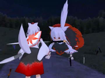 【東方MMD】白色の大狼椛