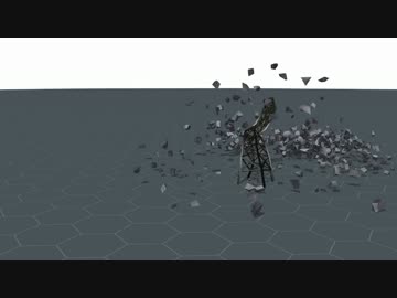 【MMD】歪む鉄塔配布【MMDモデル配布あり】