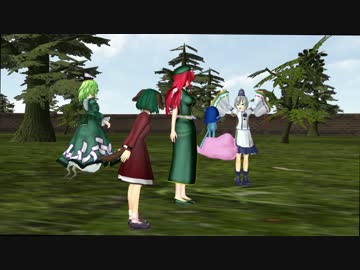 【東方MMD紙芝居】門番とタヌキとモンキー